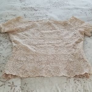 Cache Neutral Lace Top